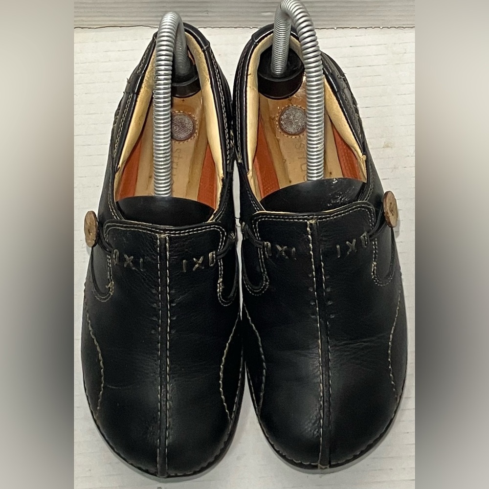 Clarks Unstructured Un Loop Slip On Loafers Black… - image 5